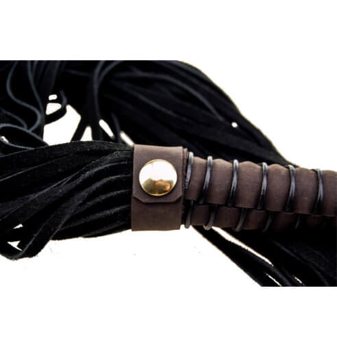 BOUND – Riemenpeitsche aus Nubukleder