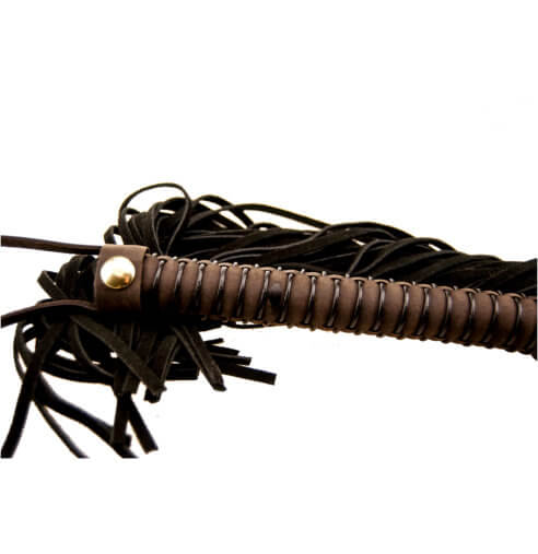 BOUND – Riemenpeitsche aus Nubukleder