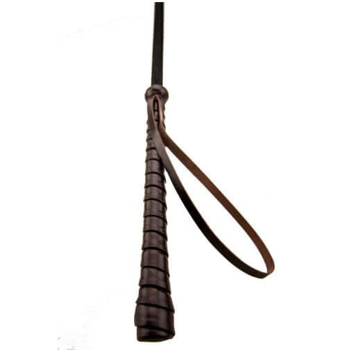 BOUND Reitgerte aus Nubukleder in Herzform