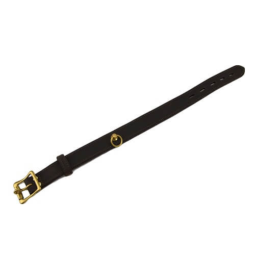 BOUND – Eng anliegendes Nubukleder-Halsband mit O-Ring