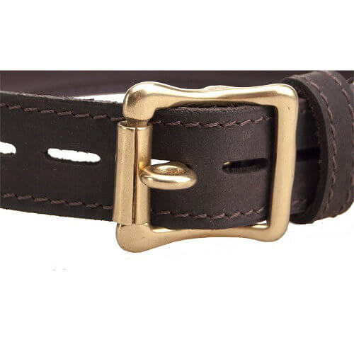 BOUND – Eng anliegendes Nubukleder-Halsband mit O-Ring