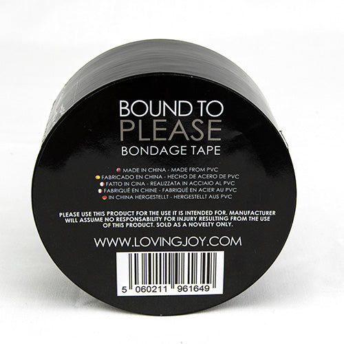 Bound to Please Bondage-Klebeband Schwarz