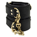 Bound Noir – Schmale Handfesseln aus Nubukleder