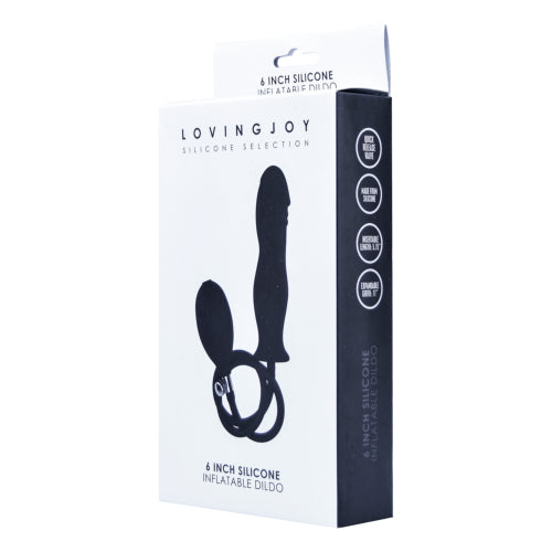 Loving Joy Silikon-Dildo zum Aufblasen (Modellgröße 15,24 cm)