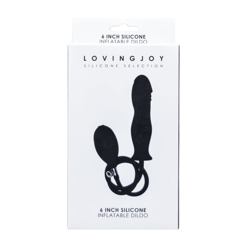 Loving Joy Silikon-Dildo zum Aufblasen (Modellgröße 15,24 cm)