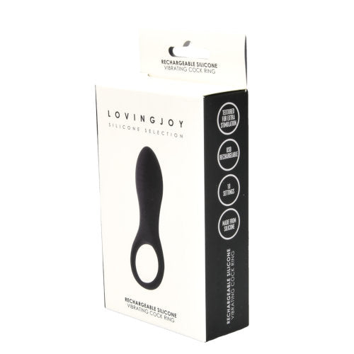 Loving Joy Wiederaufladbarer vibrierender Penisring aus Silikon