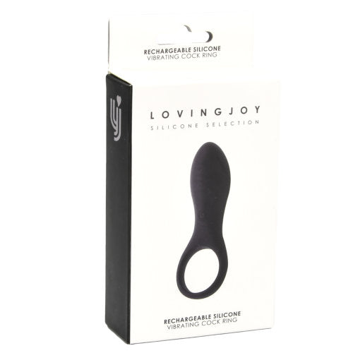 Loving Joy Wiederaufladbarer vibrierender Penisring aus Silikon