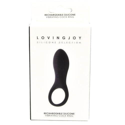 Loving Joy Wiederaufladbarer vibrierender Penisring aus Silikon
