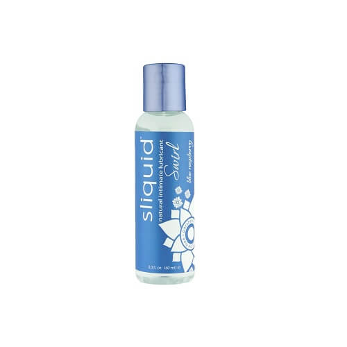 Sliquid Naturals Swirl – Gleitmittel mit blauem Himbeeraroma, 59 ml