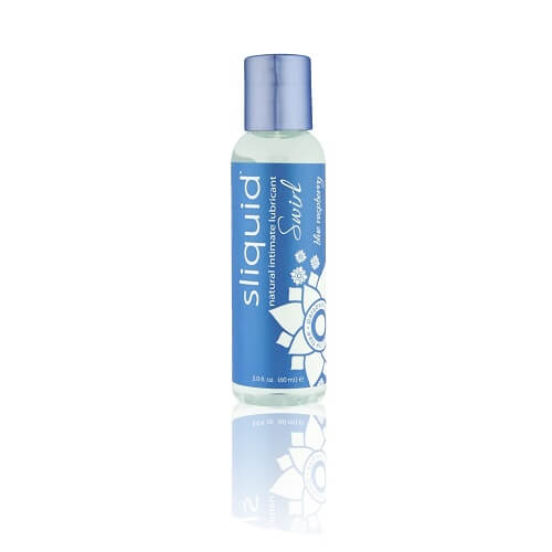Sliquid Naturals Swirl – Gleitmittel mit blauem Himbeeraroma, 59 ml