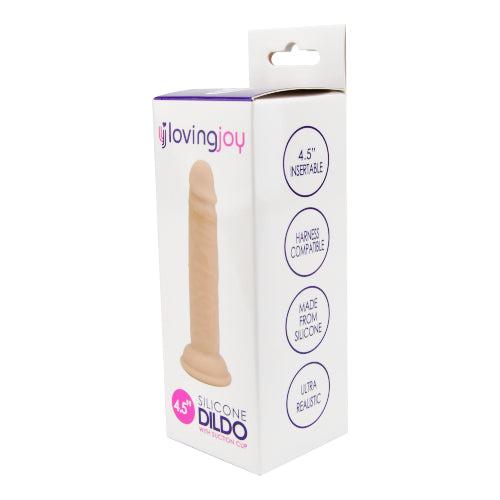 Loving Joy Silikondildo mit Saugnapf – 11,43 cm einführbar