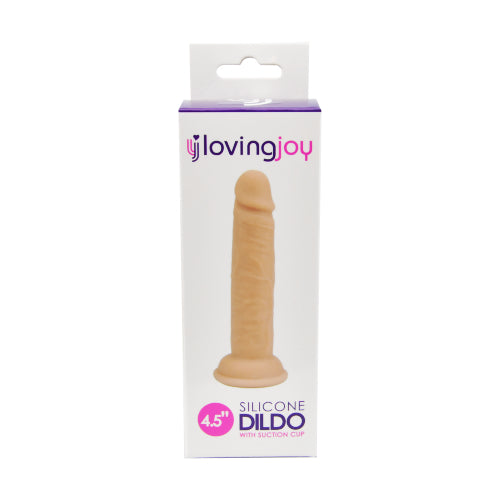 Loving Joy Silikondildo mit Saugnapf – 11,43 cm einführbar