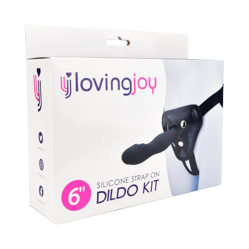 Loving Joy Silikon-Strap-On-Dildo-Set (Modellgröße 15,24 cm)