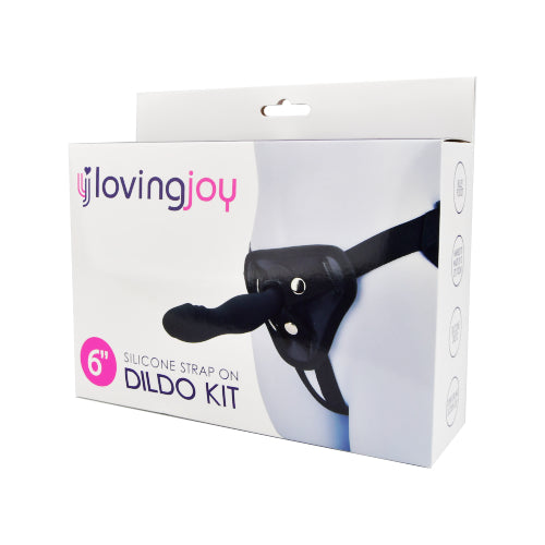 Loving Joy Silikon-Strap-On-Dildo-Set (Modellgröße 15,24 cm)