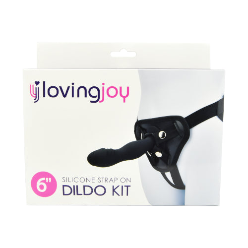 Loving Joy Silikon-Strap-On-Dildo-Set (Modellgröße 15,24 cm)