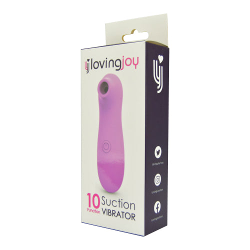 Loving Joy Klitoris-Saugvibrator mit 10 Funktionen, rosa