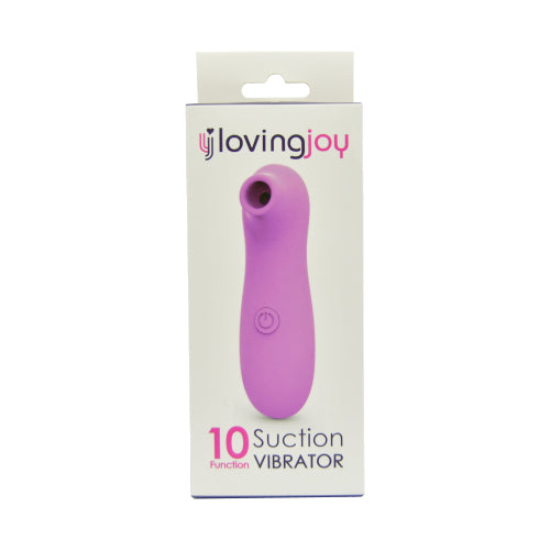 Loving Joy Klitoris-Saugvibrator mit 10 Funktionen, rosa
