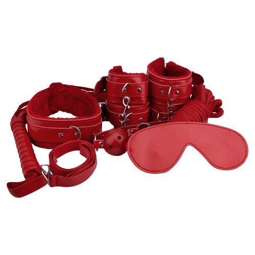 Loving Joy Bondage-Set für Anfänger, rot (8-teilig)