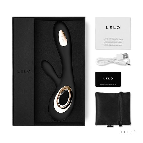 Lelo Soraya Wave Vibrator mit zwei Stimulationsfunktionen, schwarz
