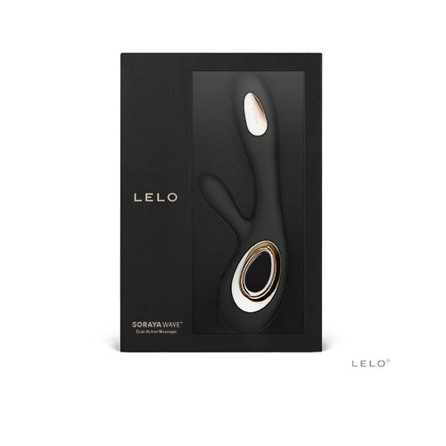 Lelo Soraya Wave Vibrator mit zwei Stimulationsfunktionen, schwarz