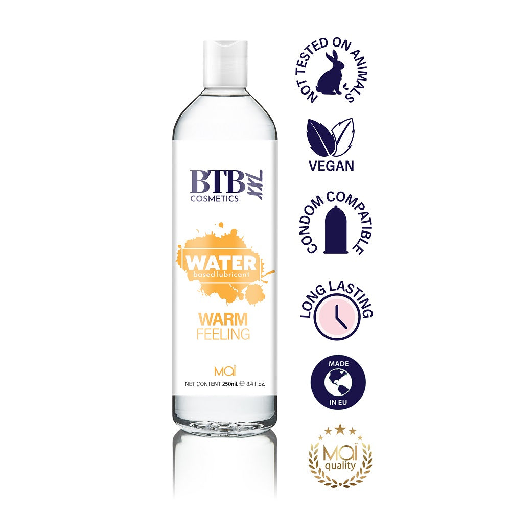 BTB Gleitmittel auf Wasserbasis mit wärmendem Effekt 250 ml