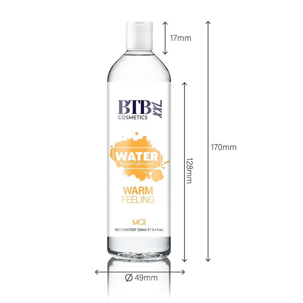 BTB Gleitmittel auf Wasserbasis mit wärmendem Effekt 250 ml