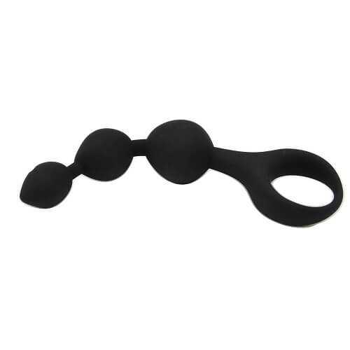 Loving Joy Triple Ripple Analkugeln – Schwarz