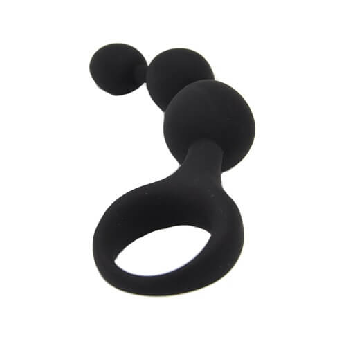Loving Joy Triple Ripple Analkugeln – Schwarz