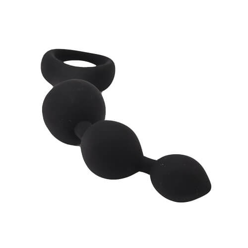 Loving Joy Triple Ripple Analkugeln – Schwarz