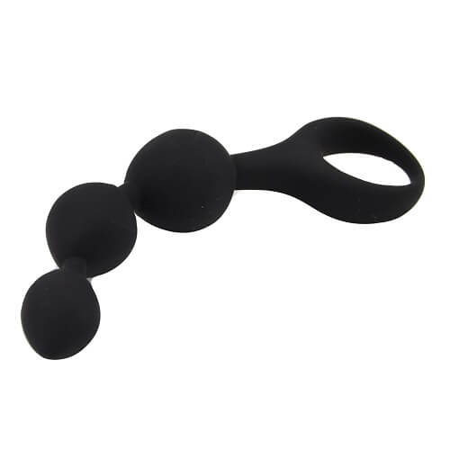Loving Joy Triple Ripple Analkugeln – Schwarz
