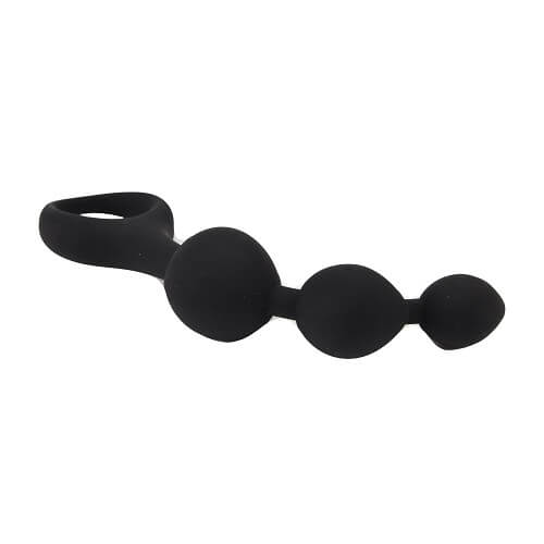 Loving Joy Triple Ripple Analkugeln – Schwarz
