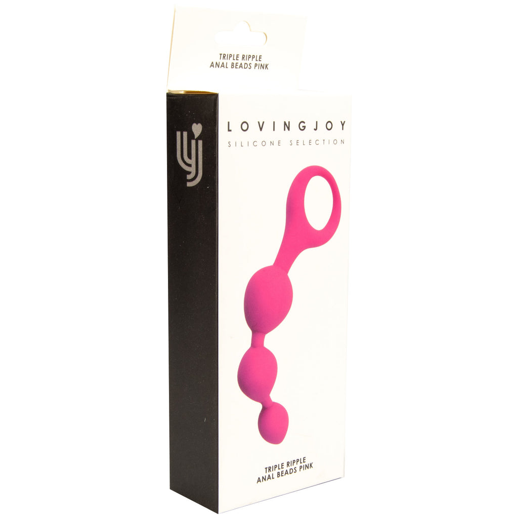Loving Joy Triple Ripple Analkugeln – Rosa
