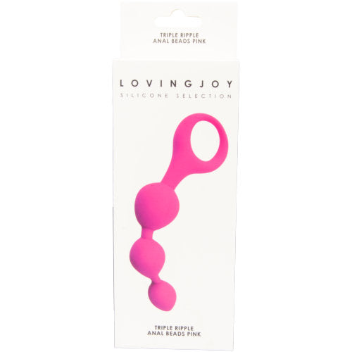 Loving Joy Triple Ripple Analkugeln – Rosa