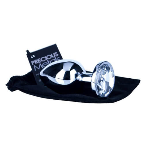 Precious Metals Silber-Analplug – groß