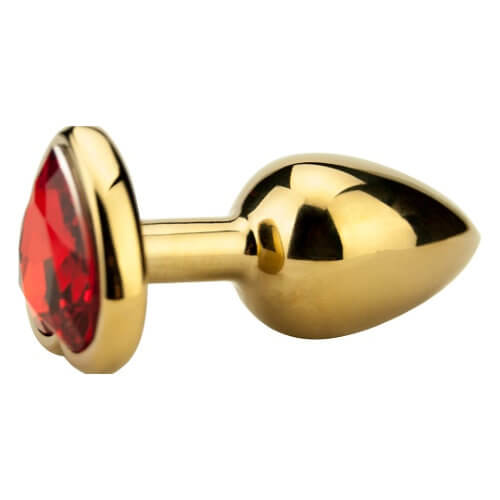 Precious Metals Analplug in Herzform – Gold
