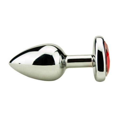 Precious Metals Analplug in Herzform – Silber